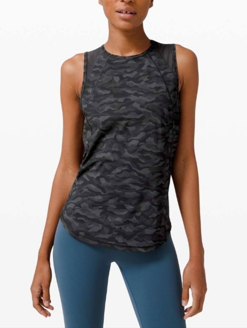 Lululemon Sculpt Tank - Sequoia Camo Deep Coal/Black
